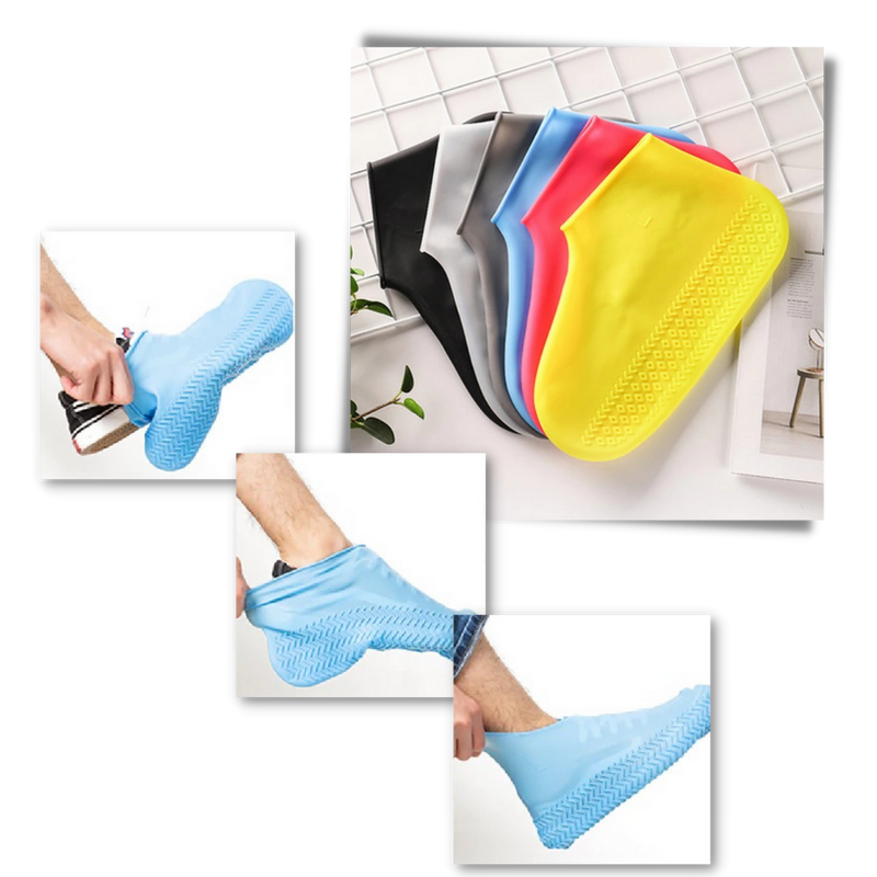 1 Paire de couvre-chaussures imperméables en silicone