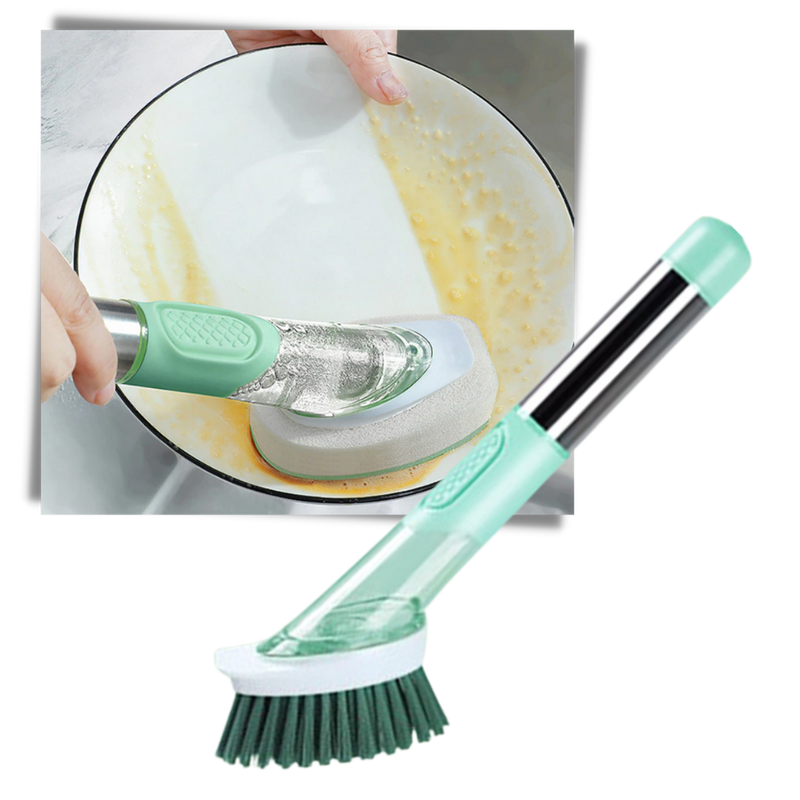 Brosse de vaisselle avec distributeur de savon