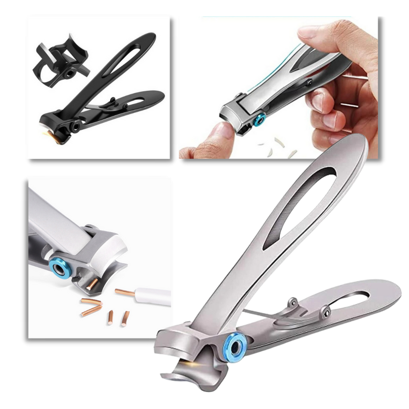 Coupe-ongles à large ouverture en acier inoxydable
