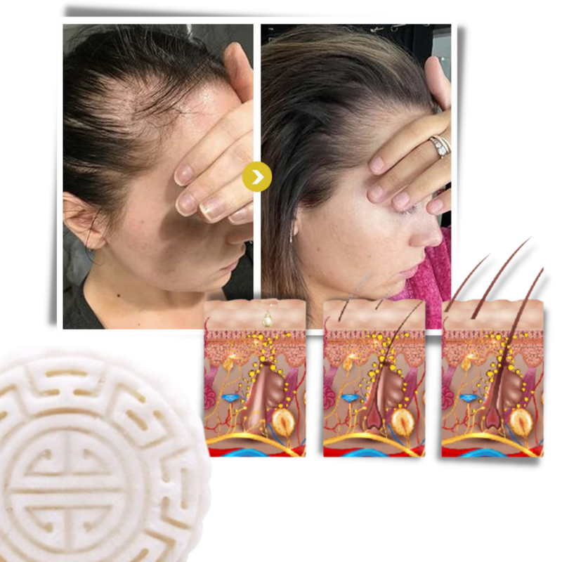 Barre de shampooing et d'après-shampooing au riz