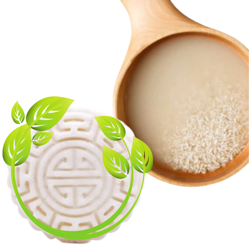 Barre de shampooing et d'après-shampooing au riz