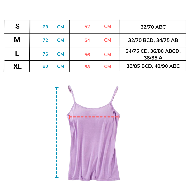 Camisole avec soutien-gorge intégré