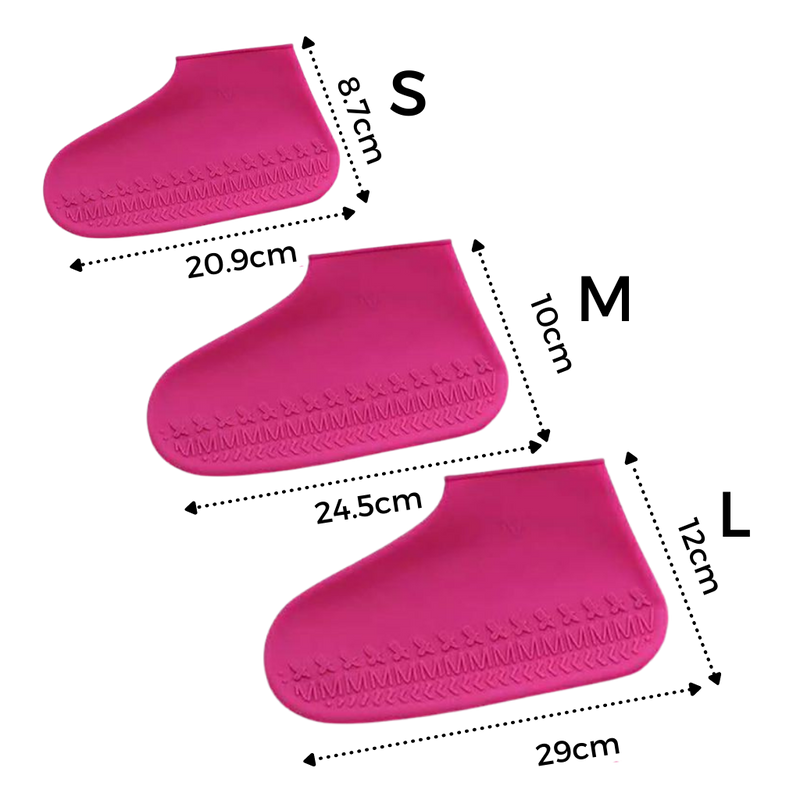 1 Paire de couvre-chaussures imperméables en silicone