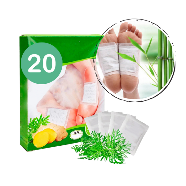 Patches naturels detoxifiants pour pieds (20pcs)