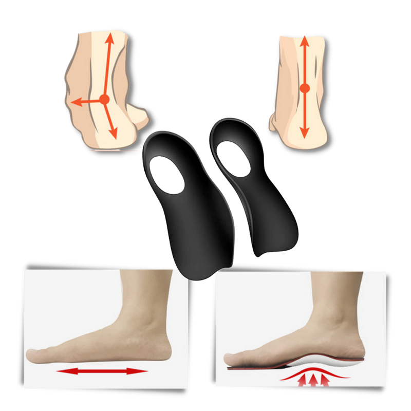 Semelles orthopédiques pour pieds plats