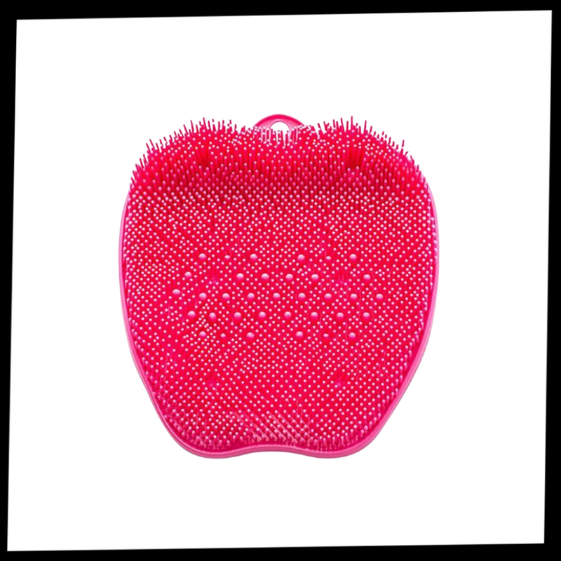Tapis de douche nettoyant et exfoliant pour le massage des pieds