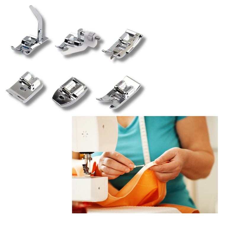 Lot de 32/42 pieds-de-biche pour machine à coudre