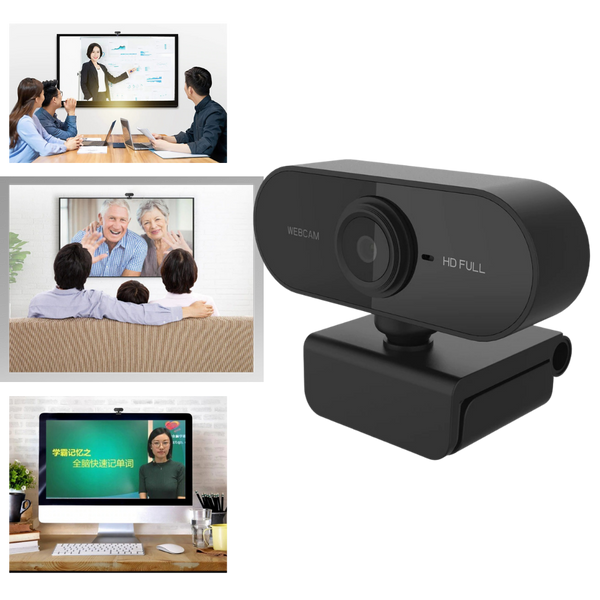 Webcam USB HD 1080p rotative avec microphone