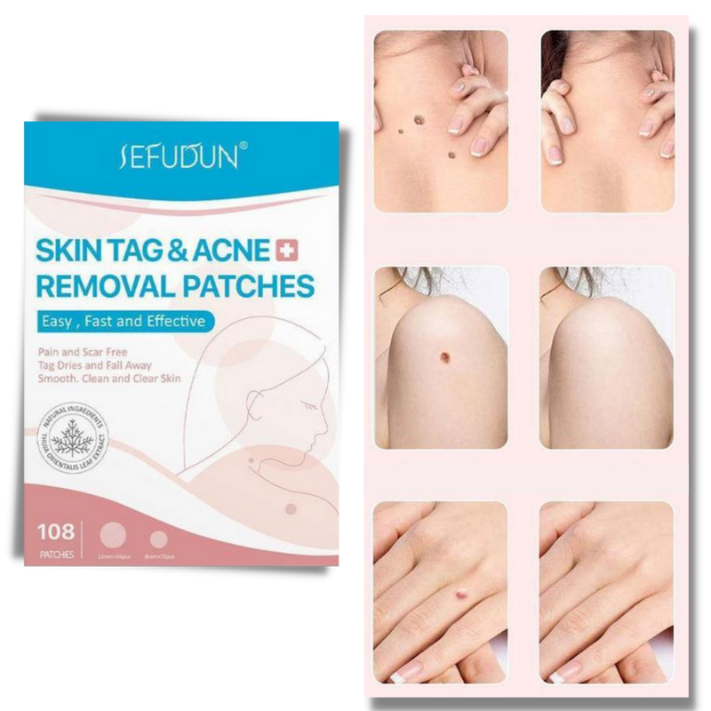 Patch de traitement anti excroissances cutanées