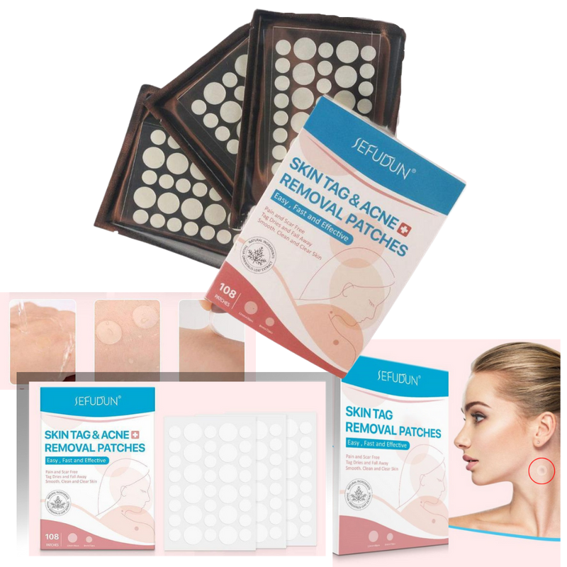 Patch de traitement anti excroissances cutanées