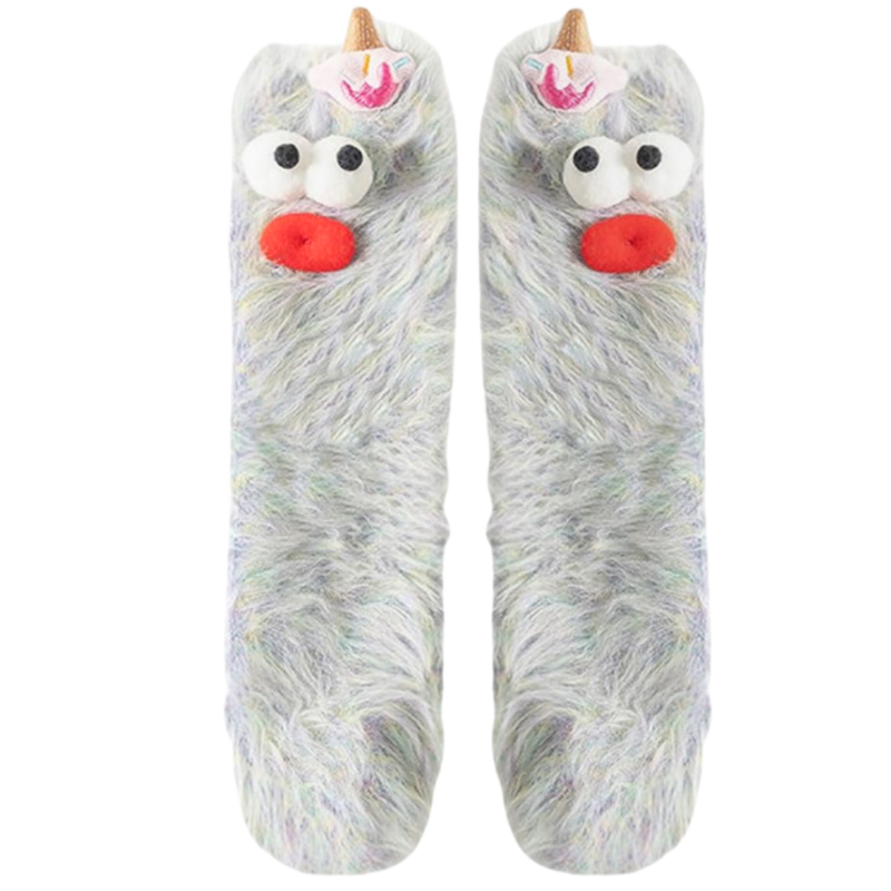 Chaussettes Funky en velours corail
