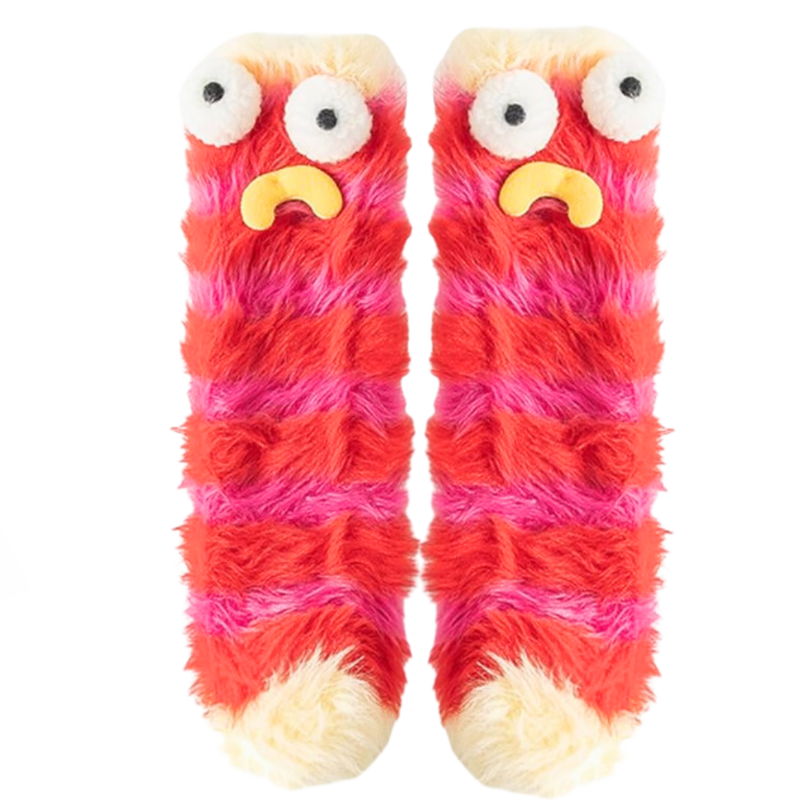 Chaussettes Funky en velours corail