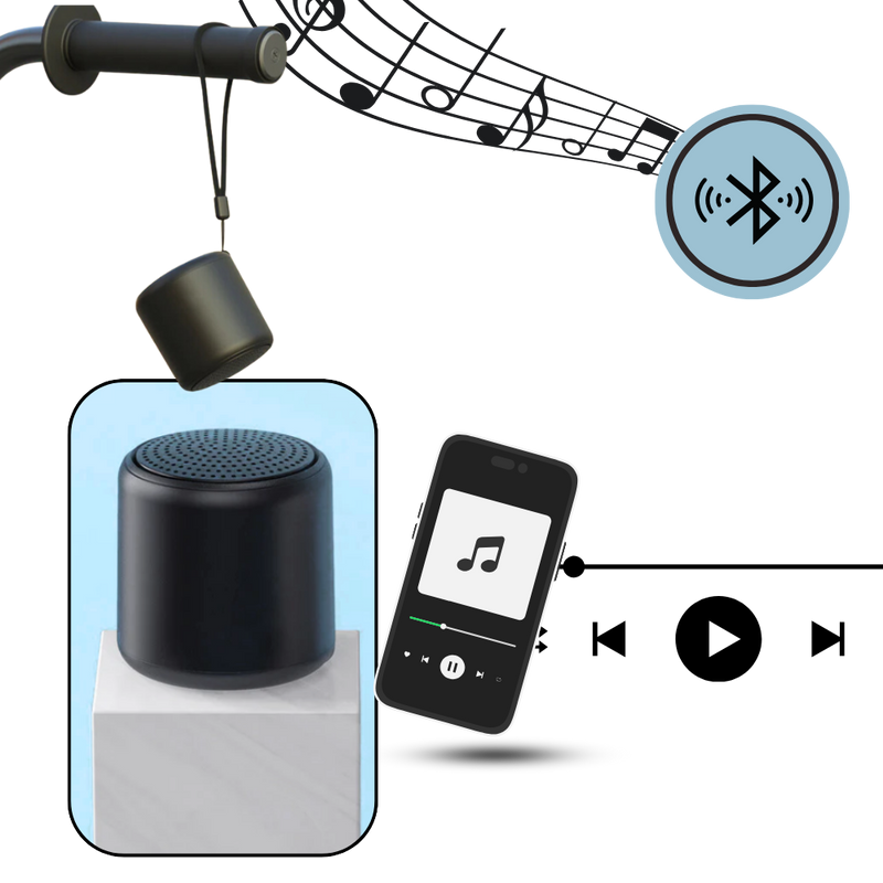 Mini enceinte bluetooth à basses profondes