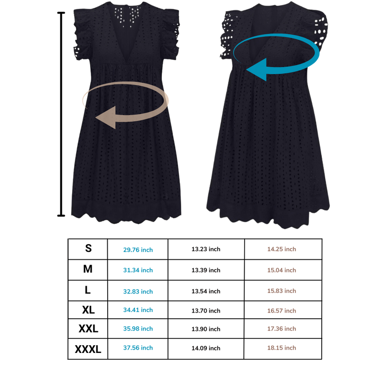 Robe élégante en broderie anglaise