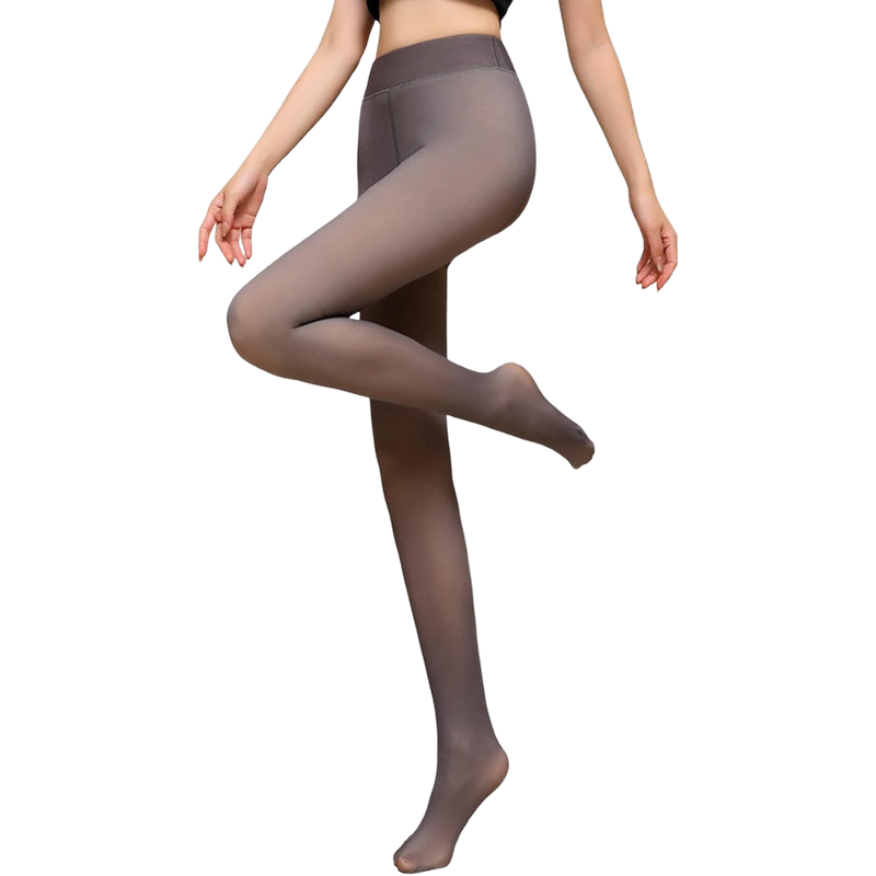 Faux collants translucides doublés polaire