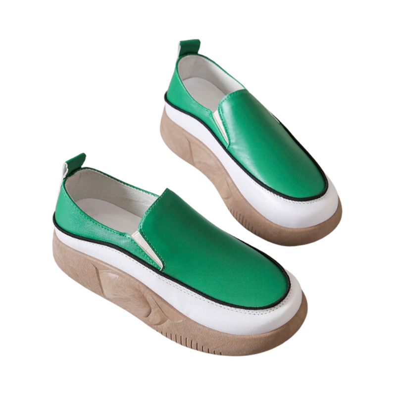 Mocassins souples à plateforme légère