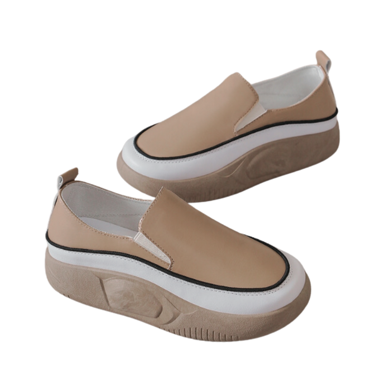 Mocassins souples à plateforme légère