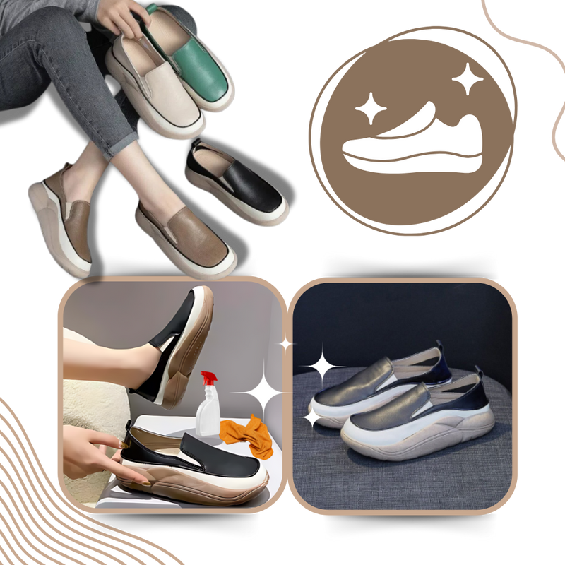 Mocassins souples à plateforme légère