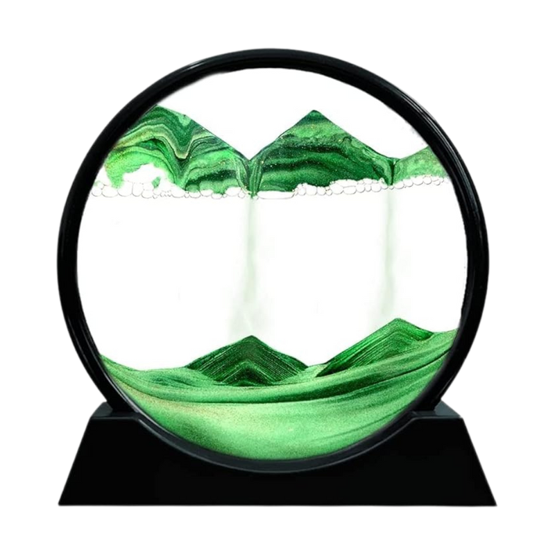 Image d'art de sable en mouvement dynamique