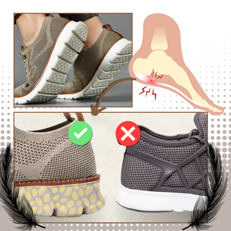 Chaussures orthopédiques respirantes avec soutien de la voûte plantaire