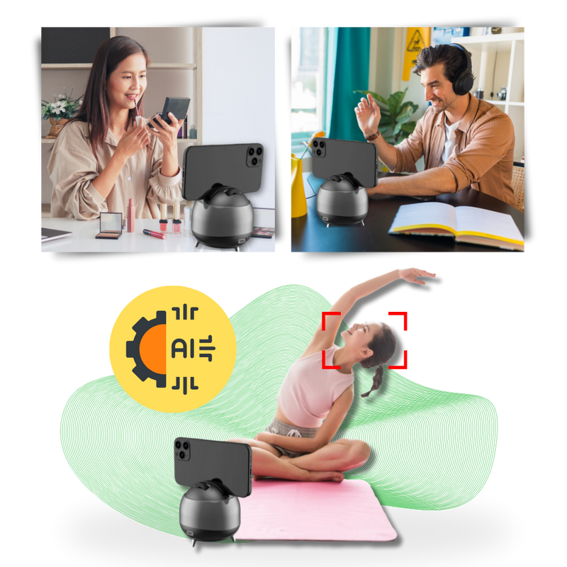 Rotule intelligente à suivi automatique sur 360°