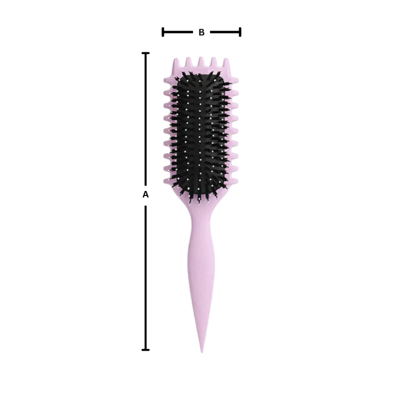 Brosse démêlante et définissante pour boucles
