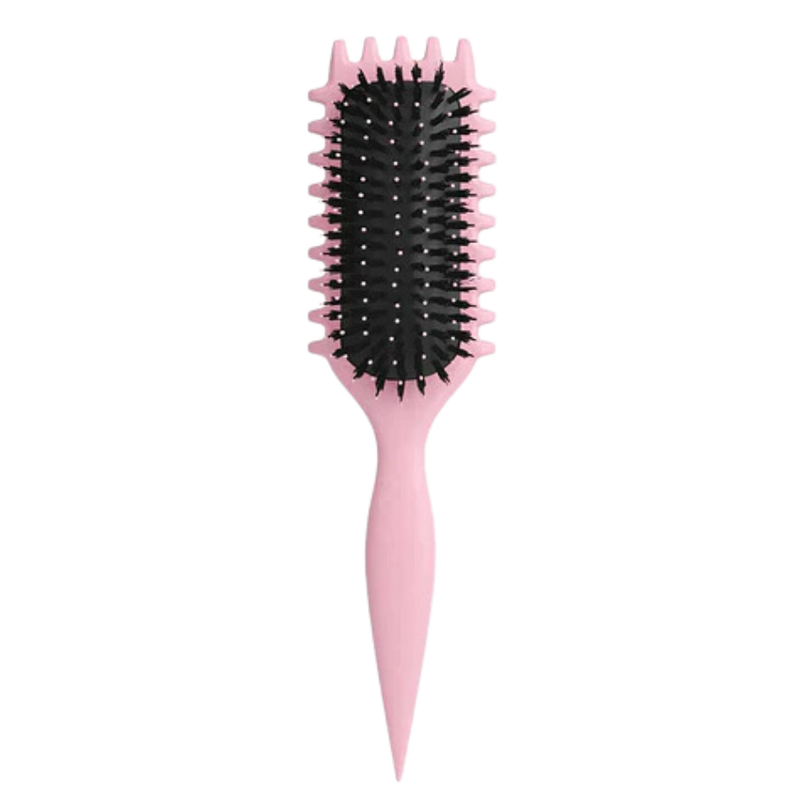 Brosse démêlante et définissante pour boucles