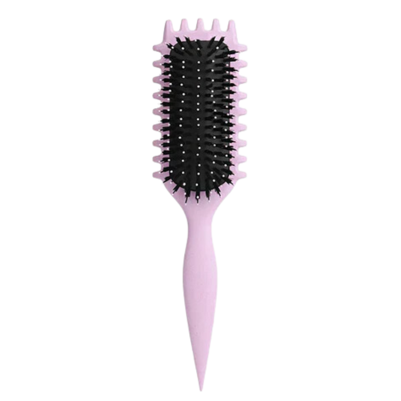 Brosse démêlante et définissante pour boucles